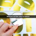 5 x 4 Inch Large Letter Stickers,117 Pieces Self Adhesive Cute Alphabet Sticker for Mailbox, Door, Truck and Outdoor, Waterproof Vinyl Symbol Stickers for DIY12 Sheets Gold