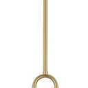 Green Glass Pendant Light Modern Globe Pendant Lighting Nordic Ribbed Gold Ceiling Hanging Chandelier with Brushed Brass Adjustable Rods Dining Room Kitchen Island Light Fixture