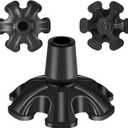 Cane Tip 3/4 inch Self Standing Cane Tip Heavy Duty 6 Support Feets Base for Walking Canes, Walking Sticks, Folding Canes