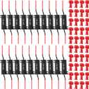 Xuhal 20 Pack 50W 6ohm Load Resistor Turn Signal LED Kit Fix Fast Flash Blink Error Code Flickering Resistor for LED Lights Bulb Headlights Tail Light License Plate DRL(Black)