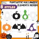 Geiserailie 28 Pack Halloween Adhesive Patches Compatible with Dexcom G7, CGM Patches, Colorful and Cute Design, Tape Stickers, Sensor Covers, Waterproof and Sweat-Proof, Flexible and Breathable