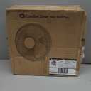 Comfort Zone 16-Inch Wall Mount Fan, Oscillating Indoor Fan with 3 Speed Settings, Adjustable 60 Tilt Head, Quiet Motor, Pull-Chain Control, Metal Grille Fan for Home, Office & Greenhouse