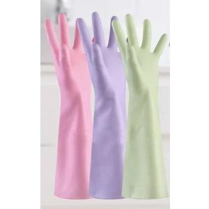 JiedHiur 6 Pairs Rubber Cleaning Gloves, Dishwashing Kitchen Gloves for Momen and Men, for Washing Dishes, Bathroom, Sink ( Purple 2, White 2, Pink 2) Size M