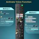 Replacement for Sony-TV-Voice-Remote-Control, Compatible with Sony Bravia XR/XBR/KD Series 4K/8K LED OLED Google/Android Smart TVs