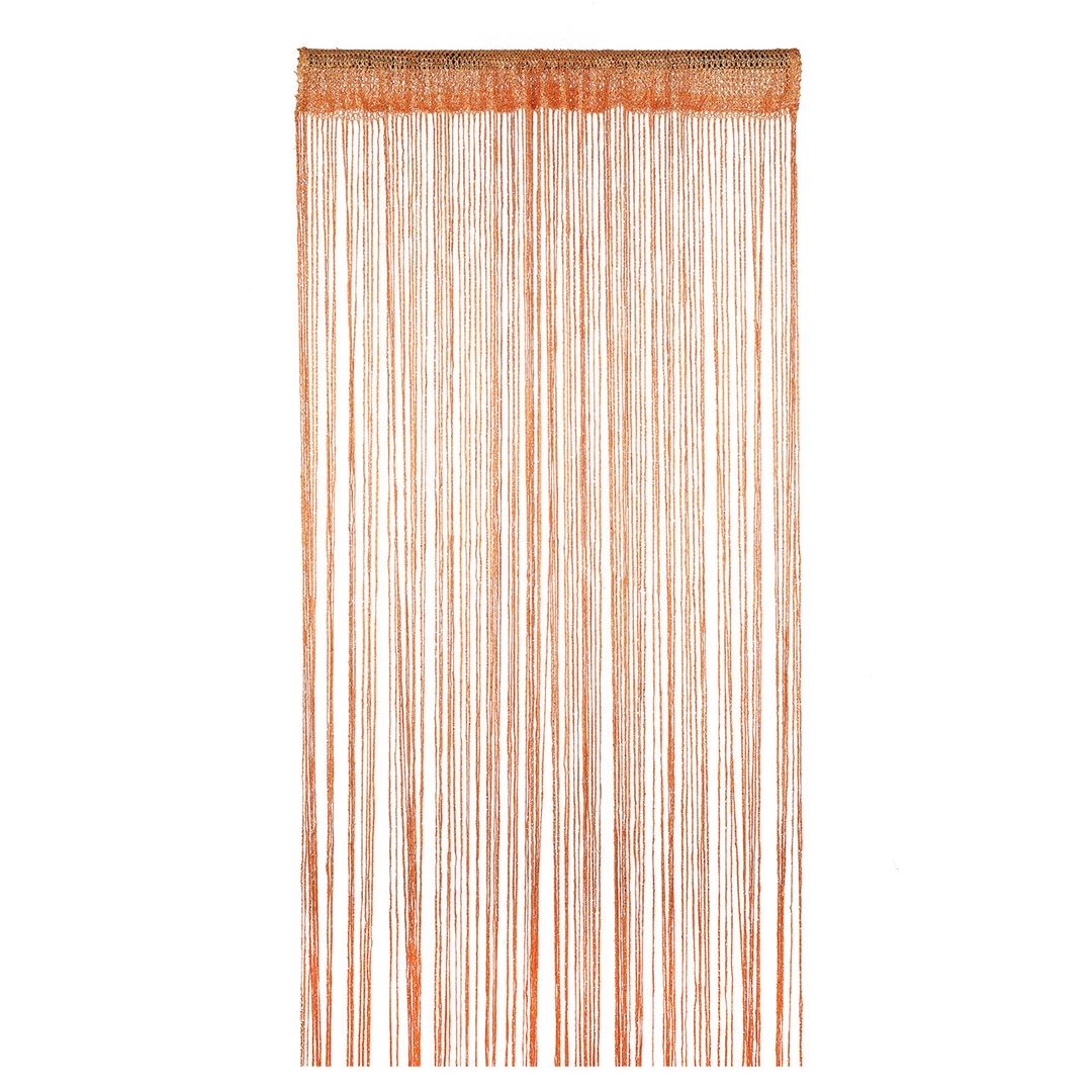 String Curtain Panel Spaghetti Tassel Curtain 6 Fr Orange