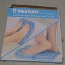 BESKAR XL Large Foot Scrubber Mat for Use in Shower - Shower Foot Cleaner to Eliminate Calluses Dead Skin, Foot Massager Mat for Men & Women to Soothe Achy Feet, Non Slip Suction Cups