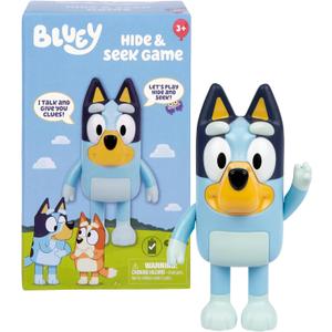 Bluey Game Hide and Seek Figure, Articulated, Musical Kids Figurines with Dance Mode, Interactive Play Toddler Figurine Toys for Ages 3+