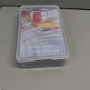 WIBIMEN Ice Cube Tray with Lid and Bin - Round Ice Trays for Freezer with Lid - Ice Cube Trays for Freezer with Ice Container (0.8"-2PACK Blue)