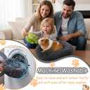 Guinea Pig Beds, Small Animal Bedding, Cozy Bed Mat, Thickened and Warm Winter Guinea Pig Beds for Dwarf Rabbits, Chinchillas, Hamsters, Hedgehogs, Ferrets Dark Grey