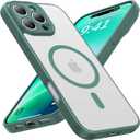 Magnetic for iPhone 16 Pro Case [Full Camera Protection][Military-Grade Protection][Compatible with MagSafe] Shockproof Protective Slim Phone Case for iPhone 16 Pro, Night Green
