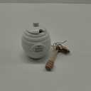Mud Pie Honey Pot Serving Set, 4x3, White