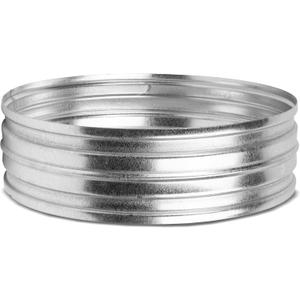 12" Inch Galvanized Metal Vent Duct Connector - Round Extension for Ventilation - 12 Inch Metal Dryer Vent Coupler and Hose Coupling - Durable Dryer Pipe Connection - Male Fit 12" Inch Galvanized Metal Vent Duct Connector - Round Extension for Ventilation - 12 Inch Metal Dryer Vent Coupler and Hose Coupling - Durable Dryer Pipe Connection - Male Fit