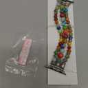 Moolia Stretch Natural Stone Strap Compatible with Apple Watch Bands 40/42/41/38mm Women, Jasper Handmade Bracelet Boho Beaded Band for iWatch Series 11 10 9 8 7 6 5 4 3 SE/Ultra 3 2 1 (Vibrant)