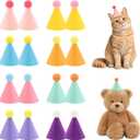 CANREVEL Mini Party Hats for Stuffed Animals Headwear, Birthday Hats