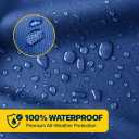 Seal Skin Covers Trailerable Whaler Boat Cover, Heavy-Duty & Waterproof Cover Fits 12'-13'L x 72" W, UV-Resistant, Secure Fit with Straps, Ideal for Boston Whaler, Carolina Skiff, Mako & Wellcraft