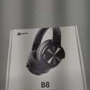 Picun B8 Bluetooth Headphones, 120H Playtime Headphone Wireless Bluetooth with 3 EQ Modes, Low Latency, Hands-Free Calls, Over Ear Headphones for Travel Home Office Cellphone PC Black