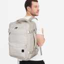 WANDF Travel Backpack For Spirit Airlines Personal Item Bag 18x14x8 with Wet Pocket, 17 Inch Laptop Backpack for Men WomenWhite