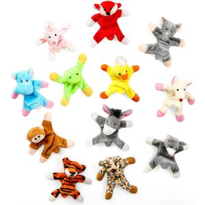 Konohan 12 Pcs Animal Magnets Toy Set for Refrigerator Plush Magnet Animals Fridge Magnet Toys for Kitchen Fridge Locker Home Office Accessory