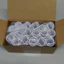 Jetec 32 Pcs PVC Pipe Clips Pool Cover Clamps for Above Ground Pool Greenhouses, Row Covers, Garden, Shelters, Bird Protection, 2.4 Inch Long(for 1/2 Inch PVC Pipe,White)
