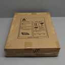 PEMAR Rectangular Mother of Pearl Serving Tray Nacre Wood Lap Ottoman Tray for Coffee Table, Luxury Decorative Handmade Eating Platters w Insert Handles (White Cream)