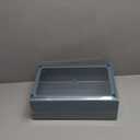 VANRA Desk Drawer Organizer Office Stackable Storage Drawers Single Drawer Unit Stacking Drawer System Plastic Storage File Cabinet for A4 Letter Size Paper (Blue)