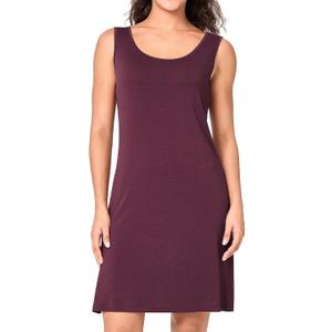 BAMBOO COOL Womens Sleeveless Nightgown Soft Lightweight Nightshirts Sleep Dress Wide Strap Summer Sleepshirt (Medium, Mulberry)