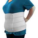 MARS WELLNESS Premium Plus Size Bariatric Abdominal Binder - 12" 4 Section/Panel - Bariatric Binder Abdominal Brace for Men or Women - Fits Waist Sizes 55" - 72"