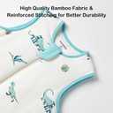 BubblePanda Rayon Made from Bamboo Toddler Sleep Sack with Feet 1.0 Tog Ultra Soft Toddler Sleeping Sack 3t-4t Sleep Bag Walker Quilted Wearable Blanket with Legs 2-Way Zipper Lightweight Extra Long, XL