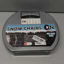 2 PCS Snow Chains for Car, SUV, Pickup and Truck, Compatible with Tire Width 205 215 225 235 245 255 265 275 285 MM (KN130)