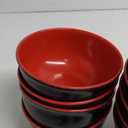 Lyellfe Set of 10 Miso Soup Bowl with Spoon, Restaurant Quality Melamine Cereal Rice Bowl, 16 Oz Unbreakable Japanese Dinnerware for Ramen, Udon Noodle, Dishwasher Safe