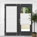 Cellular Shades Top Down Bottom Up Cordless Light Filtering Honeycomb Blinds No Drilling Or Drilling Pleated Window Shades for French Door Windows Easy to Install White