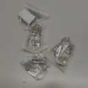 2 Set Clear Acrylic Shower Door Towel Bar Brackets for Alumax Basco Framed Sliding Glass Shower Door Towel Rod and Sliding Doors | Clear Acrylic Towel Bar Brackets with Bright Chrome Sleeve