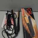 CHI Original Ceramic Flat Iron, Hair Straightener For A Smooth Finish, Floating Plates, Quick Heat Up, Analog On/Off Switch, 1" Styling Tool, Black