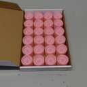 Homemory Pink Tea Lights Candles Battery Operated, 200+Hour Flameless Flickering Fake Electric LED Colored Tealights Candles for Romantic Wedding Decor, Baby Showers, Proposal, Valentine's, 24-Pack