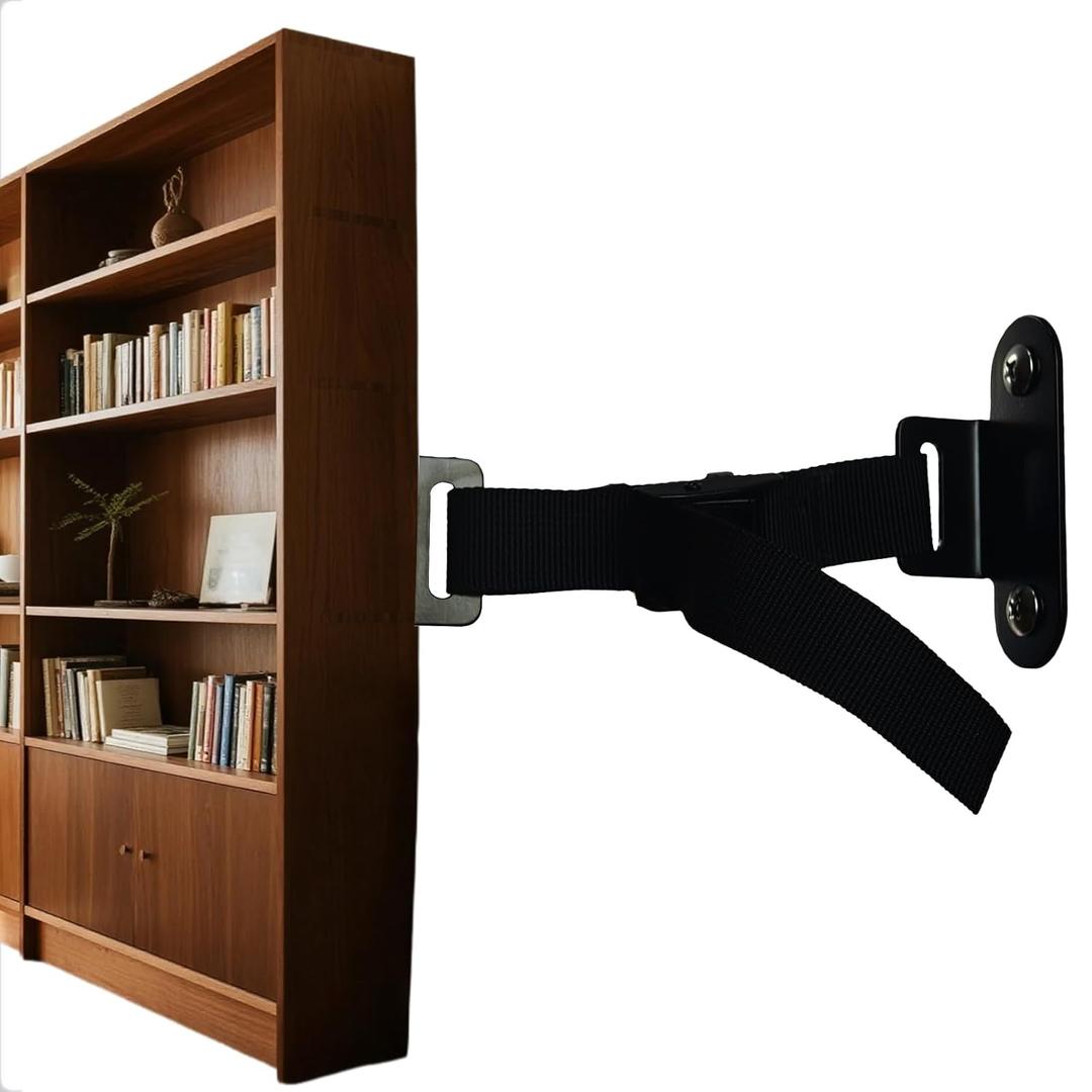 1000LBS Furniture Anchors Anti Tip Straps,Adjustable Furniture Wall Anchors for Baby Proofing,Safety Furniture Secure Straps to Wall for Baby & Pet Safety