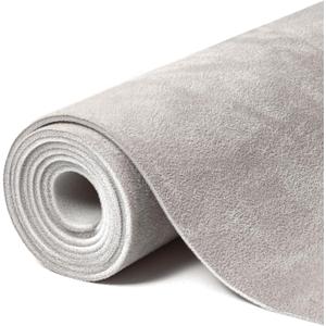 Suede Auto Headliner Fabric 98" L  60" W with Foam Backing - Tube Packaging - Light Grey Interior Replacement Material for Car/Truck/SUV/RV Roof - Home Repair/DIY Headliner Material