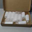 Flickering Flameless Candles Battery Operated with Remote and 2/4/6/8 H Timer Acrylic Led Pillar Candles Pack of 9 (D2.3 xH 6" 7" 8") with Realistic 3D Wick Candles for Home Decor(White)