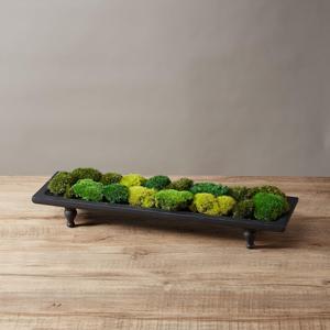 Moss No Bowl 4 Color Mix Pack Preserved Pole Moss Pillow Bun Cushion Natural Decorative DIY Kit Art Wall Florist Easter Decor (1.5 sq.ft, Green-A,B,C-D)