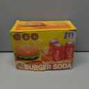 Burger & Cola Bubble Machine Combo W/Bubble Gun, 10 Bubble Solution Packs, Kids Automatic Bubble Blower Toy W/Music & Light, Handheld & Tabletop Bubble Maker, Gift for Birthday, Party Outdoor Fun