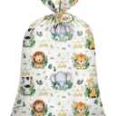 Large Baby Shower Bags Safari Jungle Animals Gift Bags Plastic Present Bag Gift Wrap Baby Shower Gender Reveal Party Birthday Party Favors Supplies with Ropes 36 * 48 Inch (BABY (Pack of 1))
