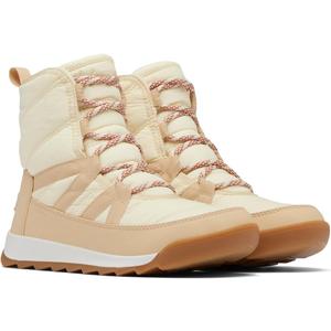 SOREL Women's Whitney ll Plus Lace Waterproof Boot (6.5, Honey White/Ceramic)