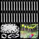 Srmayyi 160 PCS Tomato Hooks with String,Tomato Holder Hooks with Plant Clips and 32.8ft Twine,Climbing Plants Support Hooks Flower Vine Twine Crop Trellis,Prevent Pinching or Falling Off