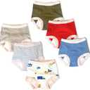 Peejamas Daytime Trainers -Toddler's Potty Training Pants, Easy Clean Diaper Replacement (4T, Bold Explorer)