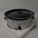Crock-Pot 7 Quart Oval Manual Slow Cooker, Stainless Steel (SCV700-S-BR), Versatile Cookware for Large Families or Entertaining