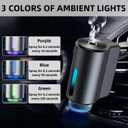 Car Air Freshener Diffuser, Smart Car Air Freshener, Car Diffuser Air Freshener with Three Adjustable Modes, Aromatizante Para Carro with 3pcs Essential Oil, Car Fresheners Long Lasting
