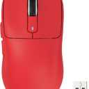 ATTACK SHARK X3 Lightweight Wireless Gaming Mouse with Tri-Mode 2.4G/USB-C Wired/Bluetooth,26K DPI, PAW3395 Optical Sensor,Kailh GM8.0 Switch,5 programmable Buttons for PC/Win/Mac(Red)
