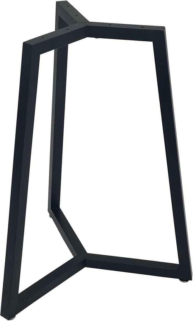 Round Metal Coffee Table Legs,28 Inch Black Iron Dining Table Base Only,Large Circle End Table Legs