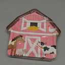 BLUE PANDA Pink Barnyard Plates for Farm Animal Birthday Party (10 x 10 In, 48 Pack)