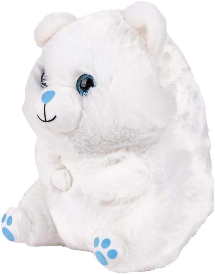 ArtCreativity Belly Buddy Polar Bear, 8.5 Inch Plush Stuffed Bear, Super Soft and Cuddly Toy, Cute Nursery Dcor, Best Gift for Baby Shower, Boys and Girls Ages 3+