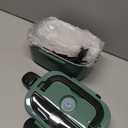 Vabaso Electric Lunch Box for Adults, 80W Heated Lunch Box Portable Food Warmer Lunch Box for Work/Men/Car/Truck with 1.5L 304 Stainless Steel Container Fork & Spoon, 110V/12V/24V (Dark Green)